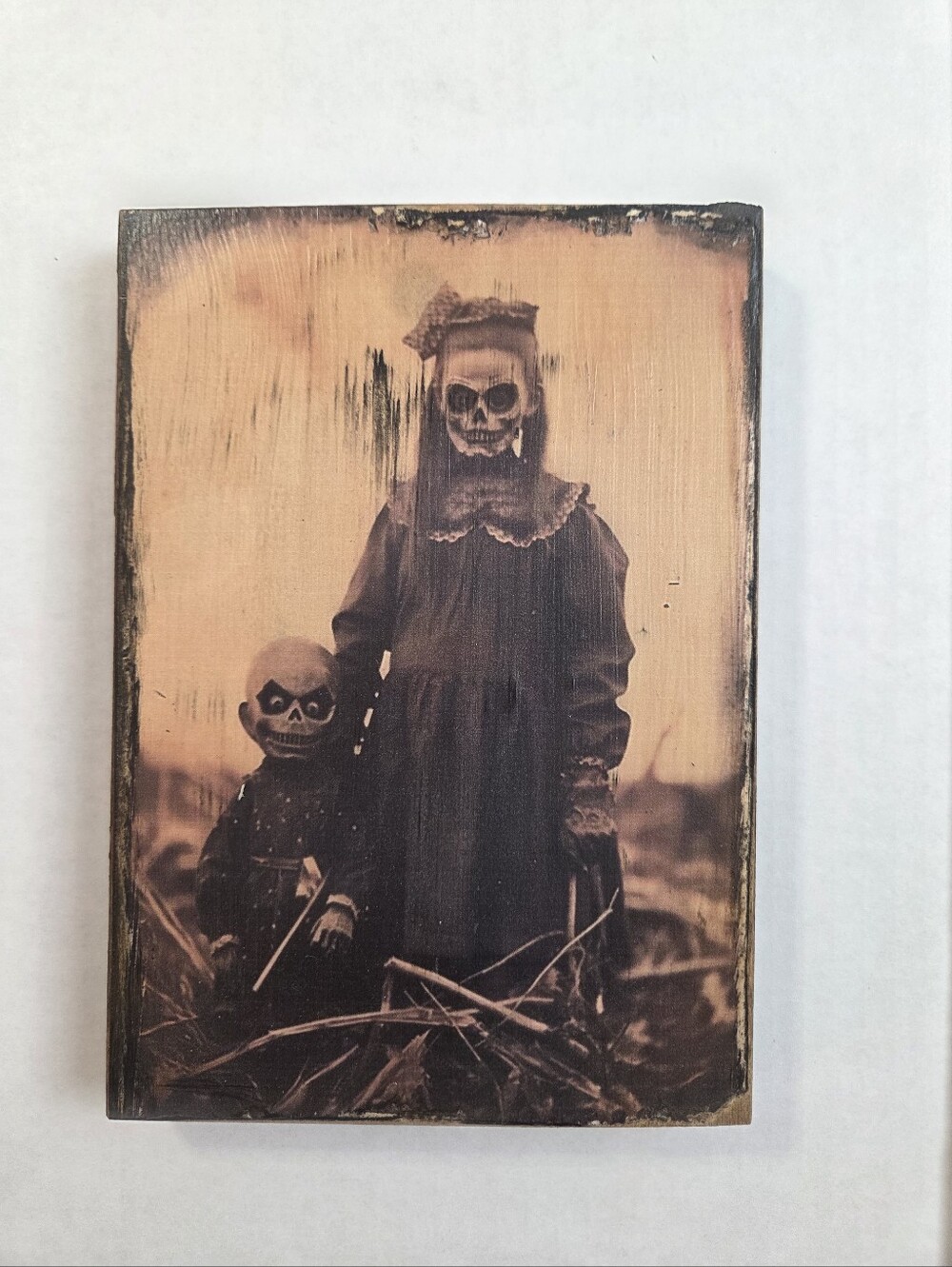 Sepia Gothic Children Photography Wall Art - Sepia